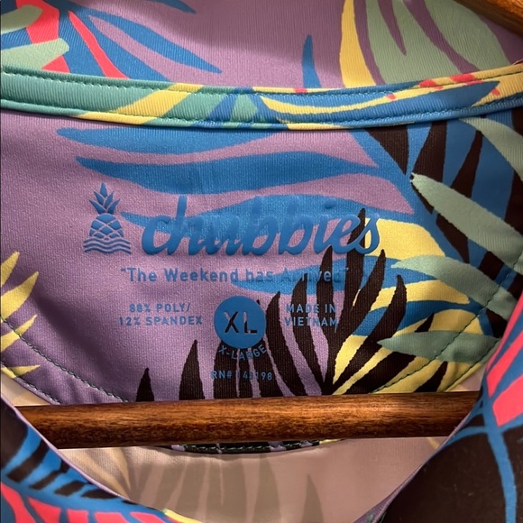 Chubbies Tropical Print Men's Shirt, Size Xl - Picture 2 of 6